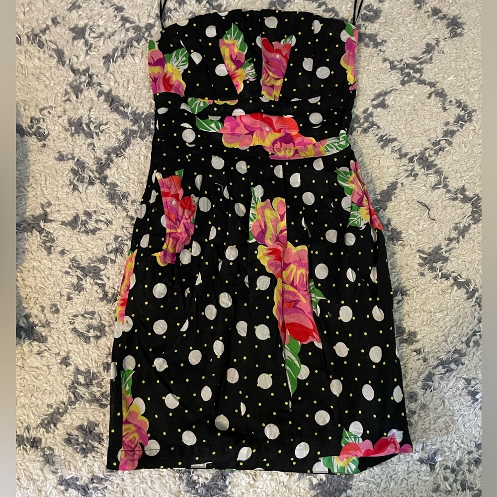 Rose & Polka Dot Bubble Dress